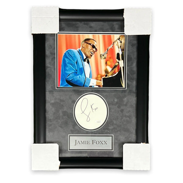 Jamie Foxx Signed Autographed "Ray" Cut Framed To 14x25 JSA