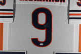 JIM MCMAHON (Bears white TOWER) Signed Autographed Framed Jersey JSA