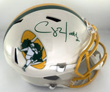 Packers CLAY MATTHEWS Signed Full Size RETRO Replica Speed Helmet AUTO - BAS