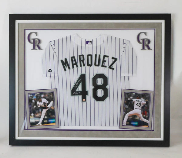 German Marquez Colorado Rockies Majestic Autographed & Inscribed LSM COA