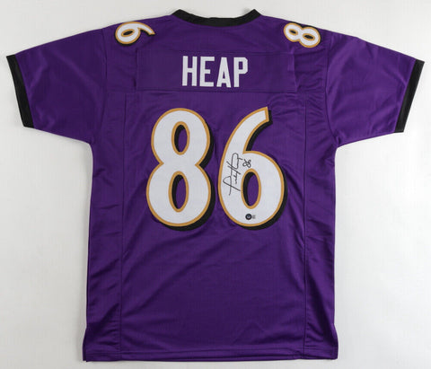 Todd Heap Signed Baltimore Ravens Jersey (Beckett Holo) 2xPro Bowl Tight End