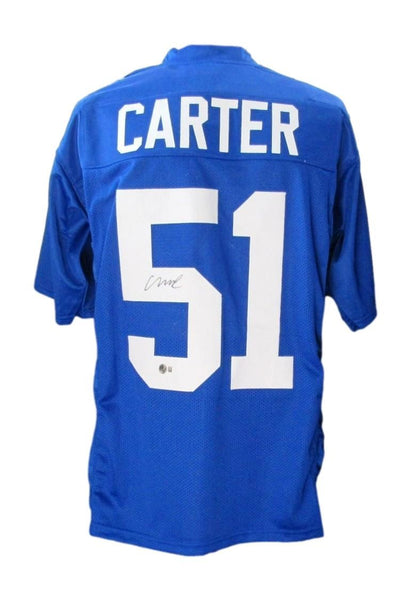 Abdul Carter NY Giants Autographed Custom Football Jersey Beckett 197407