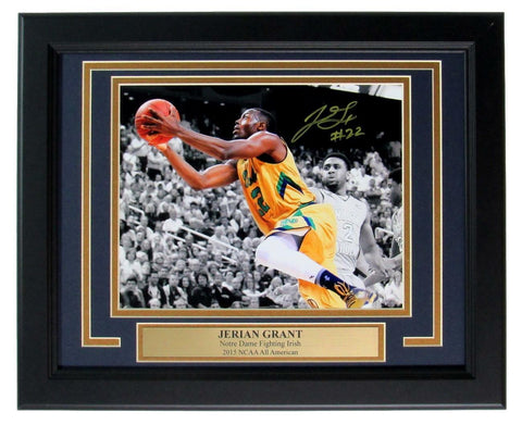 Jerian Grant Notre Dame Signed 8x10 Photo Framed Best Authentics 149031