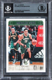 Bucks Malcolm Brogdon Authentic Signed 2017 Hoops #12 Card BAS Slabbed