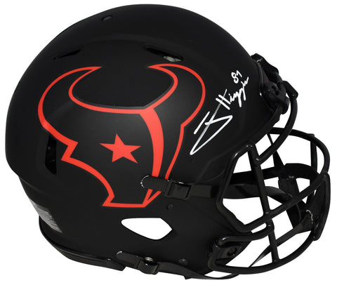JAYDEN HIGGINS SIGNED HOUSTON TEXANS ECLIPSE AUTHENTIC SPEED HELMET BECKETT