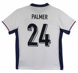 England Cole Palmer Authentic Signed White Nike Jersey Autographed BAS