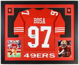 Nick Bosa Signed San Francisco 49ers 35"x 43" Framed Jersey (Beckett) All Pro DE