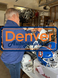 John Elway Autographed Denver Broncos F/S 24 Alt Helmet Beckett Witness 50234