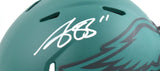 A.J. Brown Autographed Philadelphia Eagles Rave Speed Mini Helmet - Beckett W