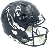 MICHAEL PENIX JR. AUTOGRAPHED FALCONS 1990-02 THROWBACK FULL SIZE HELMET BECKETT