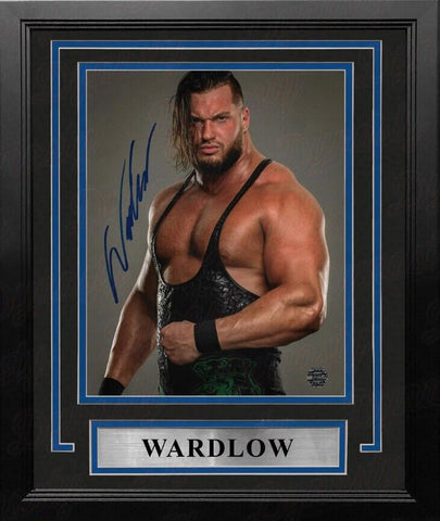 Wardlow Studio Pose Autographed Signed AEW Wrestling 8x10 Framed Photo JSA PSA