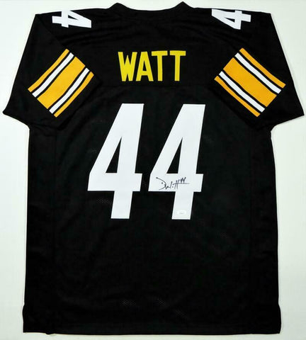 Derek Watt Autographed Black Pro Style Jersey - JSA W Auth *R4