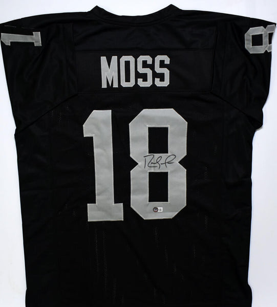 Randy Moss Autographed Black Pro Style Jersey - Beckett W Hologram *Black