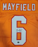 BAKER MAYFIELD AUTOGRAPHED SIGNED PRO STYLE XL JERSEY W/ BECKETT QR