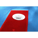 Yadier Molina Autographed/Signed Pro Style Blue Jersey JSA 43426