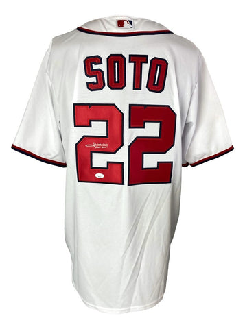 Juan Soto Signed Nationals Majestic Replica Jersey w/ 19 World Series Patch JSA