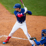 Evan Carter Signed Texas Rangers Jersey (Beckett) 2023 World Champion Outfielder