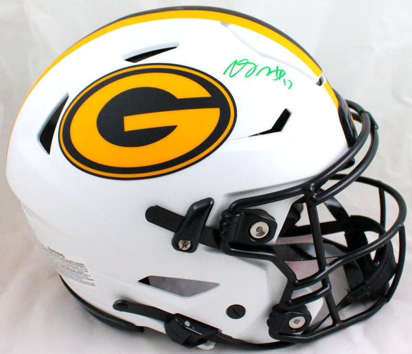 Davante Adams Signed Green Bay Packers Full Size Lunar SpeedFlex Helmet-BAW Holo