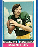 Jerry Tagge Signed Green Bay Packers Green Home Jersey (JSA) Starting QB 1972-75