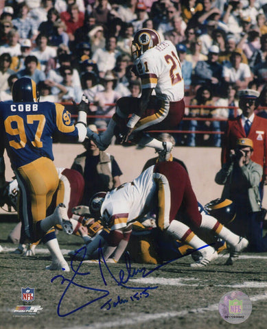 Mike Nelms Signed Washington Football Team vs. Rams 8x10 Photo- (SCHWARTZ COA)