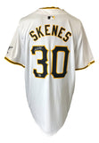 Paul Skenes Signed Pittsburgh Pirates White Nike Replica Jersey MLB Hologram