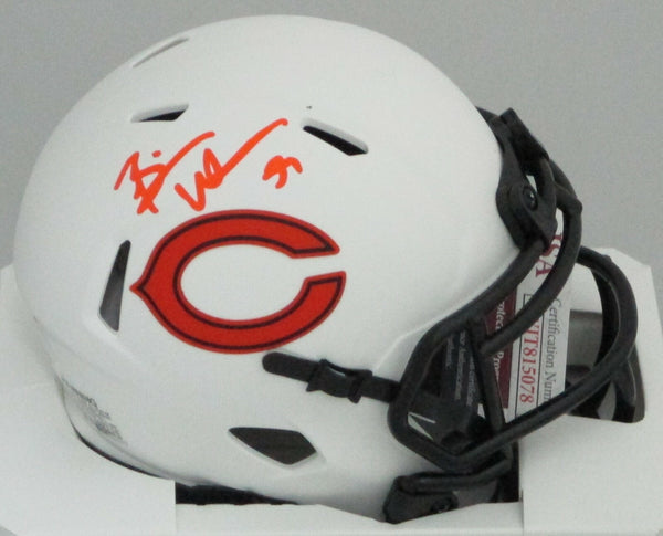 Bears Hall of Famer BRIAN URLACHER Signed Riddell LUNAR Mini Helmet AUTO - JSA