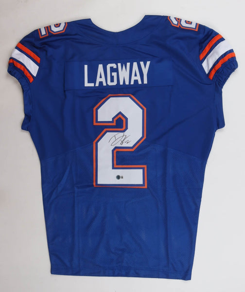 D. J. Lagway Signed Florida Jersey (Beckett) Gators Starting Quarterback 24 & 25