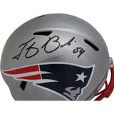 Tedy Bruschi Autographed New England Patriots F/S Helmet Beckett 44962