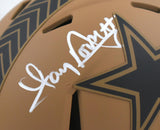 Tony Dorsett Signed Cowboys Salute to Service 2023 Speed Mini Helmet- Beckett W