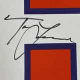 Framed Autographed/Signed Trevor Lawrence 35x39 Clemson Jersey Fanatics COA