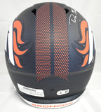 Dre Greenlaw Autographed Denver Broncos F/S Speed Helmet - Beckett W Holo