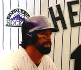 Todd Helton Autographed Jersey Inscribed HOF '24 Framed Lighted Shadowbox