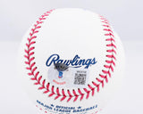 Roberto Alomar Autographed Rawlings OML STAT Baseball - Beckett W Hologram *Blue