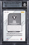 Raiders Derek Carr Authentic Signed 2021 Elite #36 Card Autographed BAS Slabbed