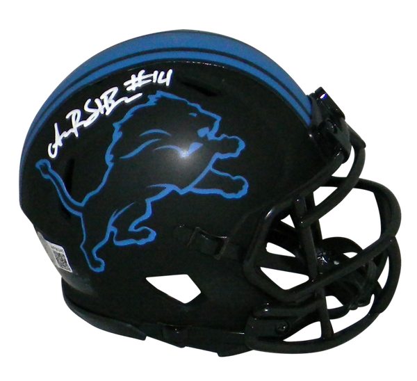 AMON-RA ST BROWN AUTOGRAPHED SIGNED DETROIT LIONS ECLIPSE MINI HELMET BECKETT