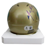 Marcus Freeman Signed/Auto Mini Shamrock Helmet Notre Dame Beckett 204853