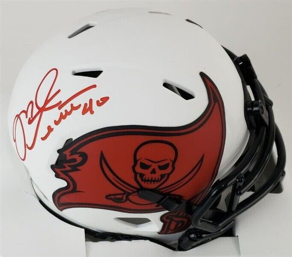Mike Alstott Signed Tampa Bay Buccaneers Mini Helmet (Beckett) Pro Bowl F.B.