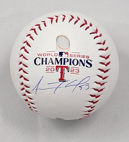 Adolis Garcia Signed Rangers 2023 World Series Champions Collectible Baseball
