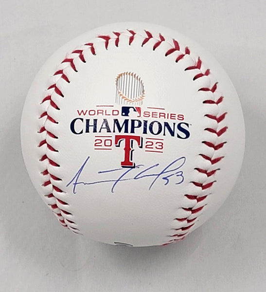 Adolis Garcia Signed Rangers 2023 World Series Champions Collectible Baseball