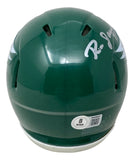 Ron Jaworski Signed Philadelphia Eagles Kelly Green Mini Speed Helmet BAS