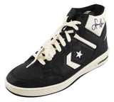 Celtics Larry Bird Signed Left Black & White Converse Weapon Shoe BAS Witnessed