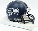 Steve Hutchinson Autographed Seahawks Blue Mini Helmet Beckett QR #BS30344