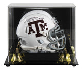 Texas A&M Johnny Manziel "12 HT" Signed White Speed Mini Helmet W/ Case BAS Wit