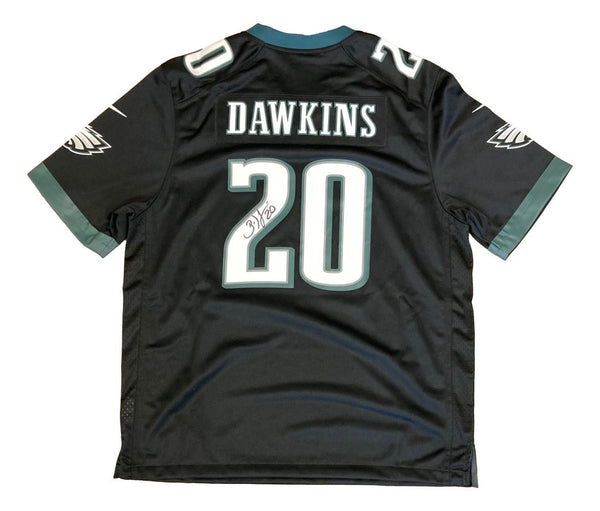 Brian Dawkins Signed Philadelphia Eagles Black Nike Game Jersey BAS