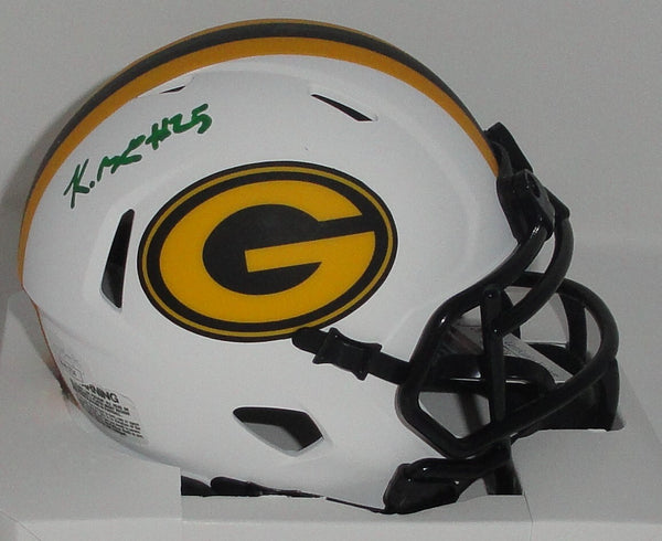 Packers Kick Returner KESEAN NIXON Signed LUNAR Speed Mini Helmet AUTO - JSA