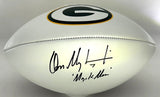 Packers DON MAJKOWSKI Signed White Panel Green Bay LOGO Football AUTO w/ MAJIK