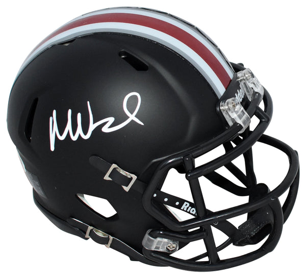 MIKE VRABEL AUTOGRAPHED OHIO STATE BUCKEYES BLACK SPEED MINI HELMET JSA