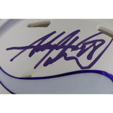 Adrian Peterson Autographed Minnesota Vikings 24 Alt Mini Helmet Beckett 50213