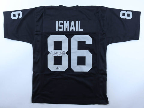 Raghib "Rocket" Ismail Signed Oakland Raiders Jersey (Beckett) Ex Notre Dame W.R