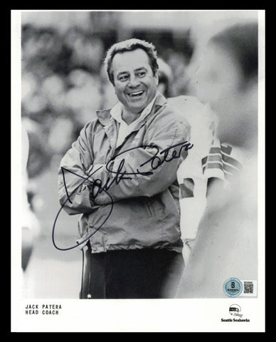 Jack Patera Autographed Signed 8x10 Photo Seahawks 1st Coach Beckett QR #BS36865